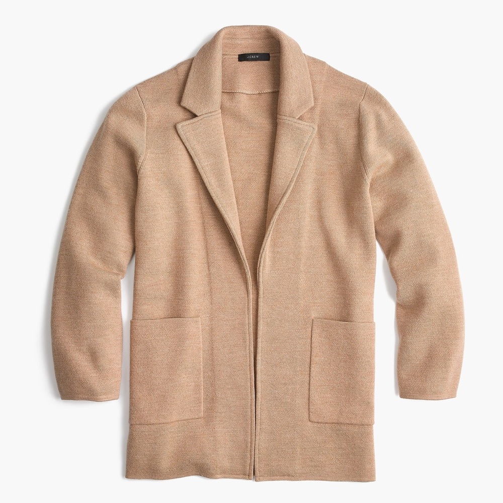 J. Crew Sweater Blazer 100% Merino